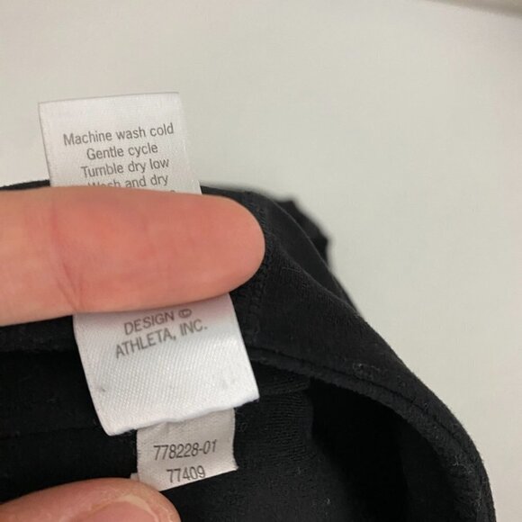 Athleta HI-RISE Intuition 7/8 Tight Leggings Mesh Womens XXS Black - Picture 12 of 13